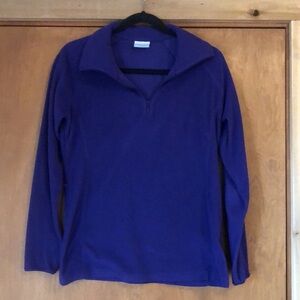 Columbia lightweight quarter zip fleece pullover jacket